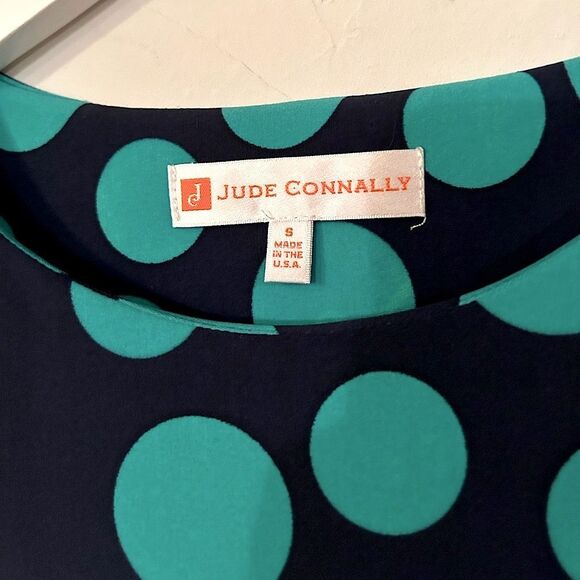 Jude Connally Women’s Size Small Stretchy Sleeveless Polka Dot Dress, Pockets - Picture 6 of 14